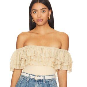 Free People Always Sunny Bodysuit in Tea Combo NWT Size  Medium